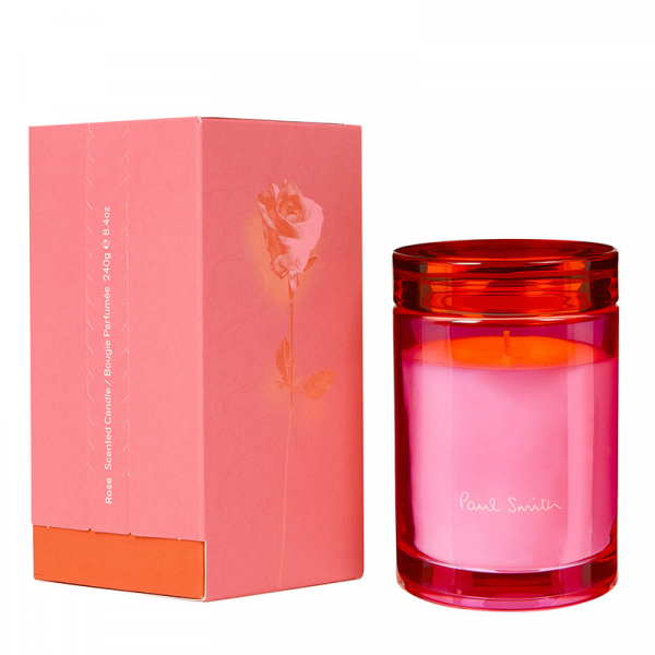 Paul Smith Duftkerze ROSE, Glasgefäss, rosa-rot mit Verpackung